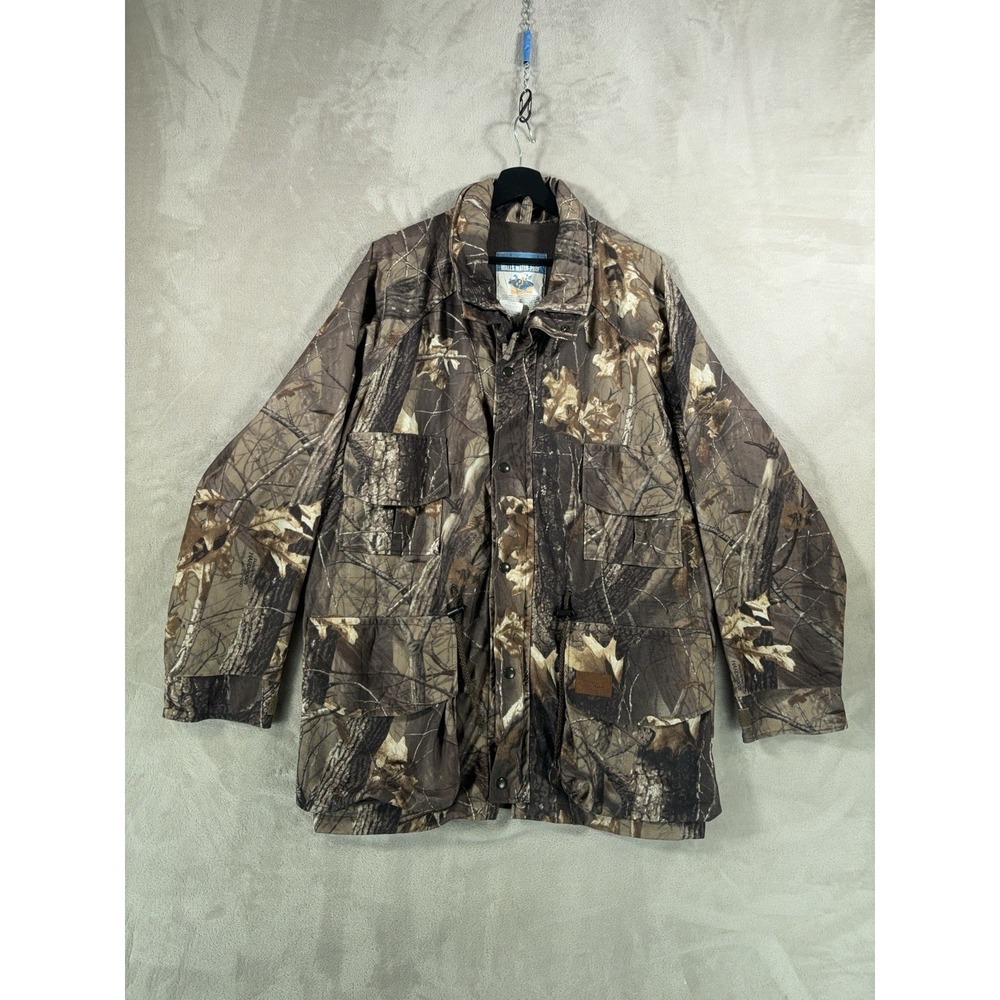 Walls Hunting Jacket Mens Size Large Brown Real Tree Camo‎ Field Coat Insulated